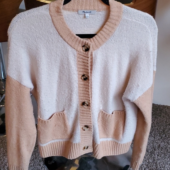 Madewell Colburne Colorblock Coziest Cardigan - Picture 3 of 4